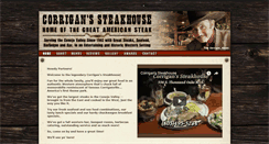 Desktop Screenshot of corriganssteakhouse.com